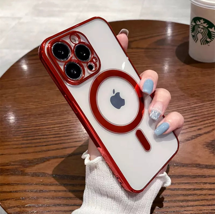 Premium Softshell Plating Straight Edges Coloured MagSafe Phone Case- for Apple iPhone 14 Series - Super Savings Technologies Co.,LTD Premium Softshell Plating Straight Edges Coloured MagSafe Phone Case- for Apple iPhone 14 Series - Super Savings Technologies Co.,LTD